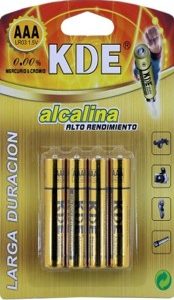 Pilhas KDE Alcalina 3 AAA
