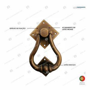 Batente Porta 319 B Latão Bronze