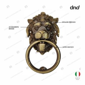 Batente Porta Médio “Leão” 2152-2 Latão Bronze