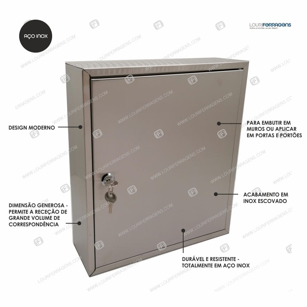 Caixa de Correio Embutir CCE-I Inox - Image 2