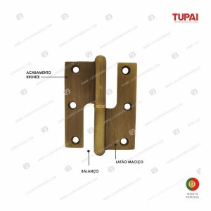 Dobradiça Porta 603×3″ – Balanço Bronze