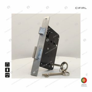 Fechadura Embutir 2 Chaves S10 RT Cromado Fosco
