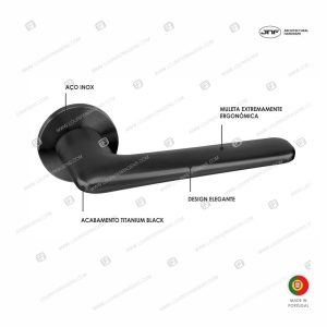 Puxador Porta IN.00.182.TB Titanium Black