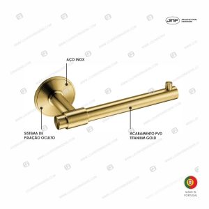 Porta Rolos 53.201 Titanium Gold