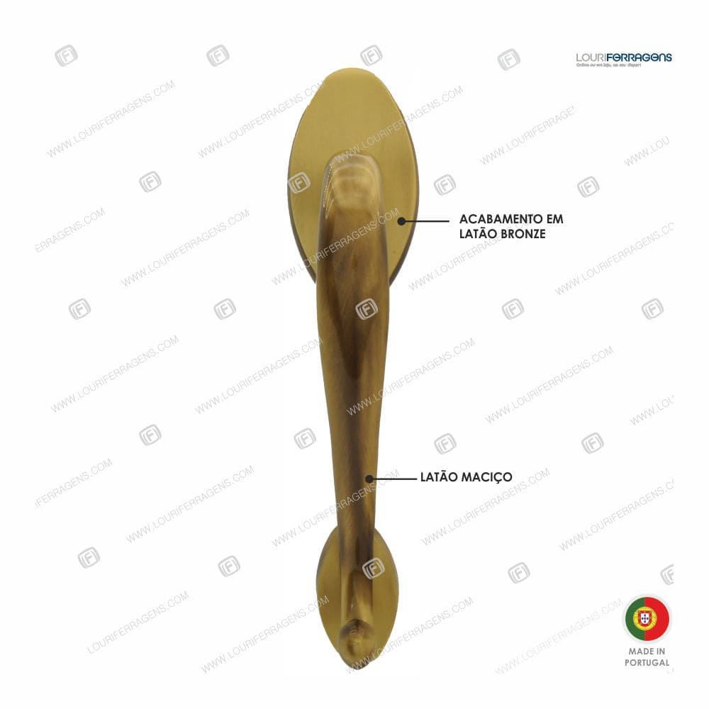 Puxador/Asa Porta Clássica 2609 Bronze - Image 3