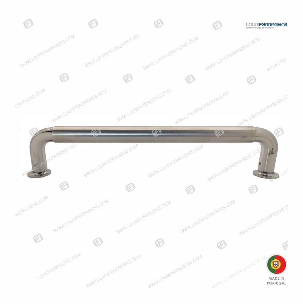 Puxador/Asa Porta Par 17779000A – Niquelado Satinado + Cromado Brilhante - Image 3