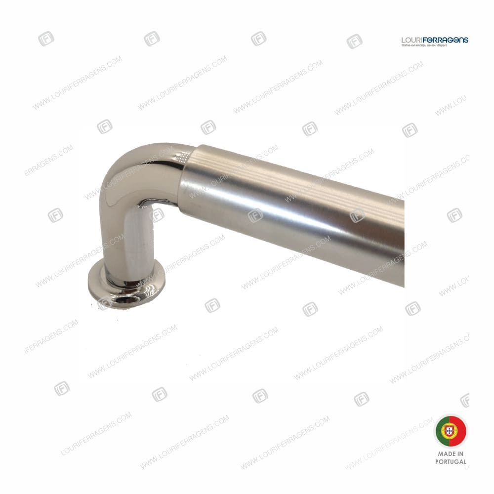 Puxador/Asa Porta Par 17779000A – Niquelado Satinado + Cromado Brilhante - Image 4
