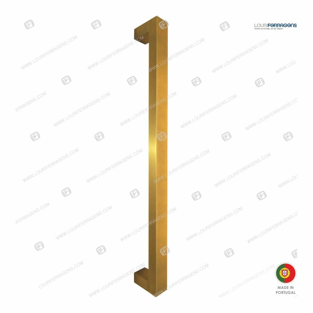 Puxador/Asa Porta Reta/PP 30×20 (400-600mm) Dourado Escovado - Image 4