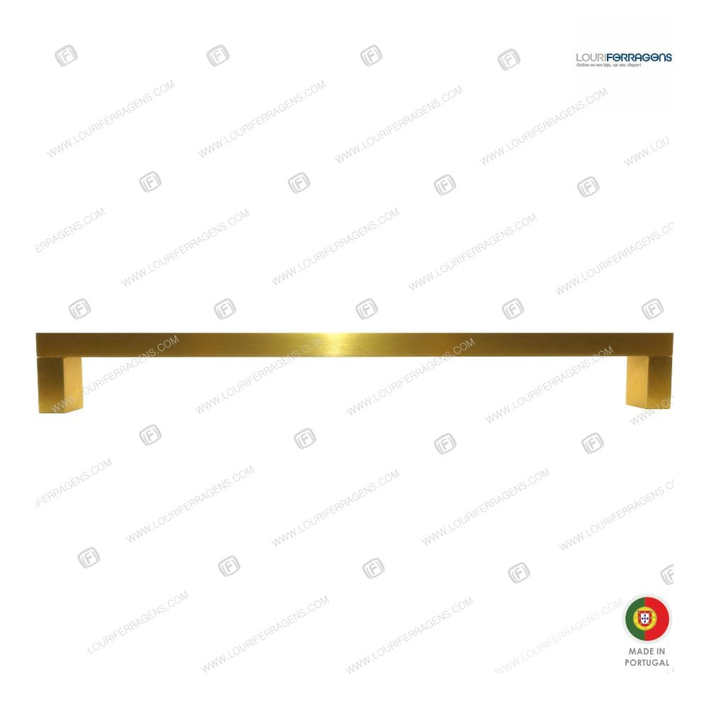 Puxador/Asa Porta Reta/PP 30×20 (400-600mm) Dourado Escovado - Image 5