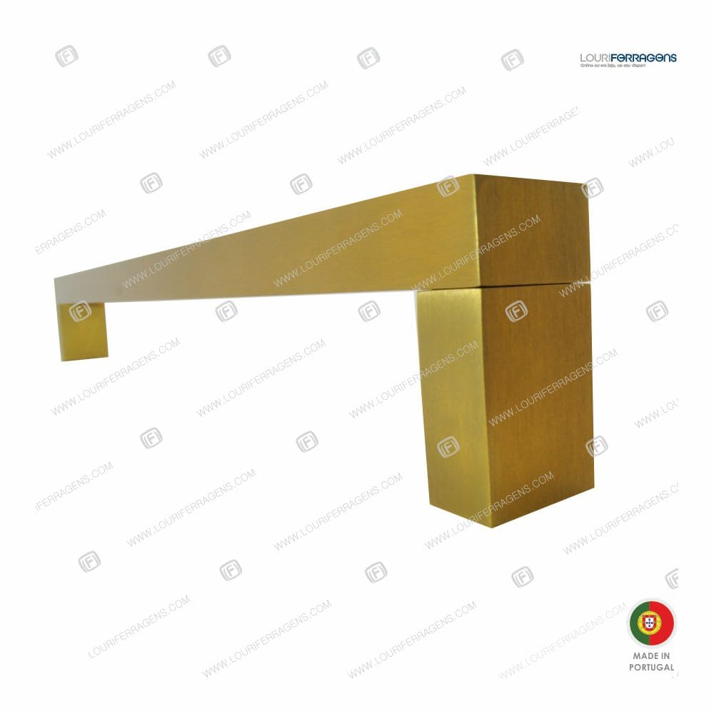 Puxador/Asa Porta Reta/PP 30×20 (400-600mm) Dourado Escovado - Image 6