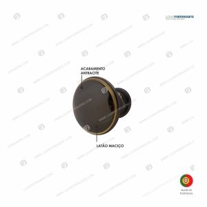 Puxador Móvel Redondo 30720×35 Antracite c/ Frizo