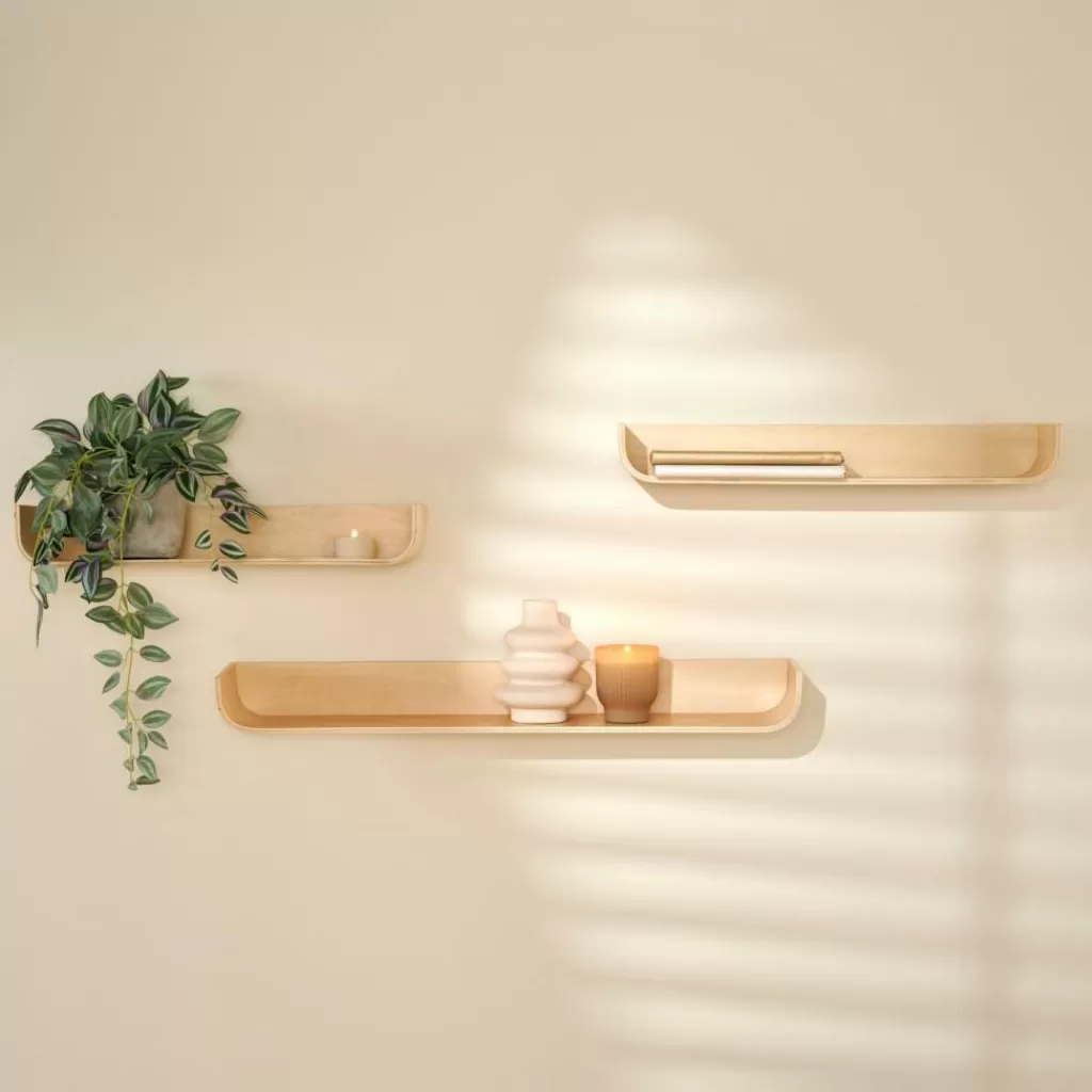 Shop CASA NOMA Estante P/pendurar Conjunto De 3 Natural