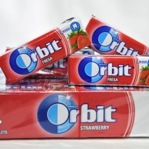 Pastilhas Orbit Sem Açúcar Morango 30x14grs